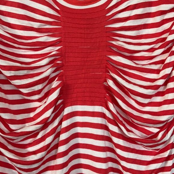 Color FX Orange/White stripped Top size M - Picture 2 of 5